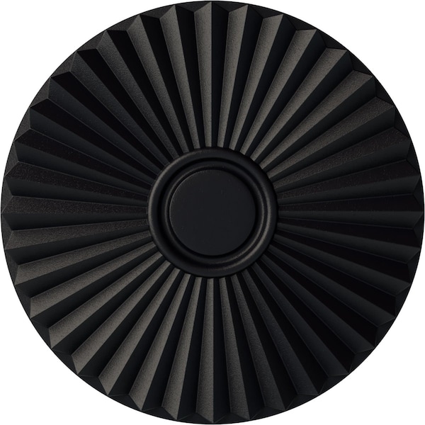 Ekena Millwork Shakuras Ceiling Medallion (For Canopies up to 5"), Hand-Painted Steel Gray, 19 3/4"OD x 1 3/8"P CM20SHSGS - main